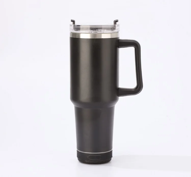 Best Seller vacuum insulated wireless bluetooth 40oz travel tumbler with music player speaker