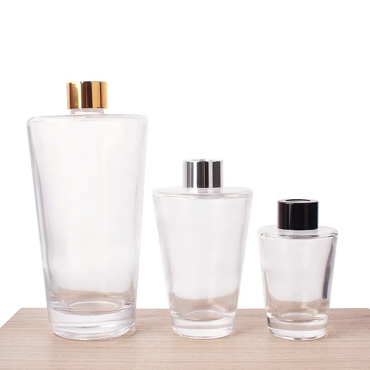 clear diffusers round fragrance luxury 100ml 200ml 500ml  aroma oil bottles empty glass reed diffuser bottle