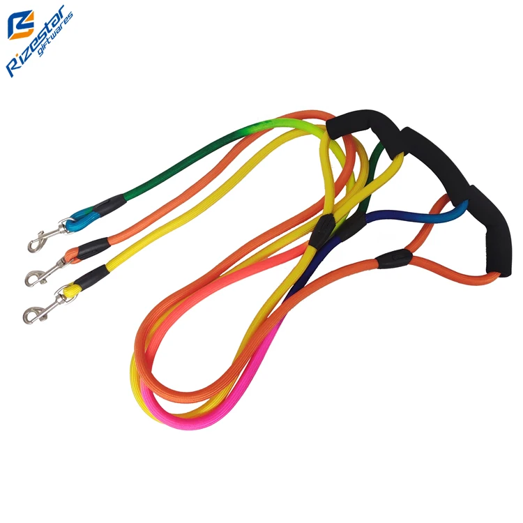 
New Best Selling Products Safety Pet Dog Rope Leashes Cheap P-Chain Training Chain Nylon Dog Rope Leash 