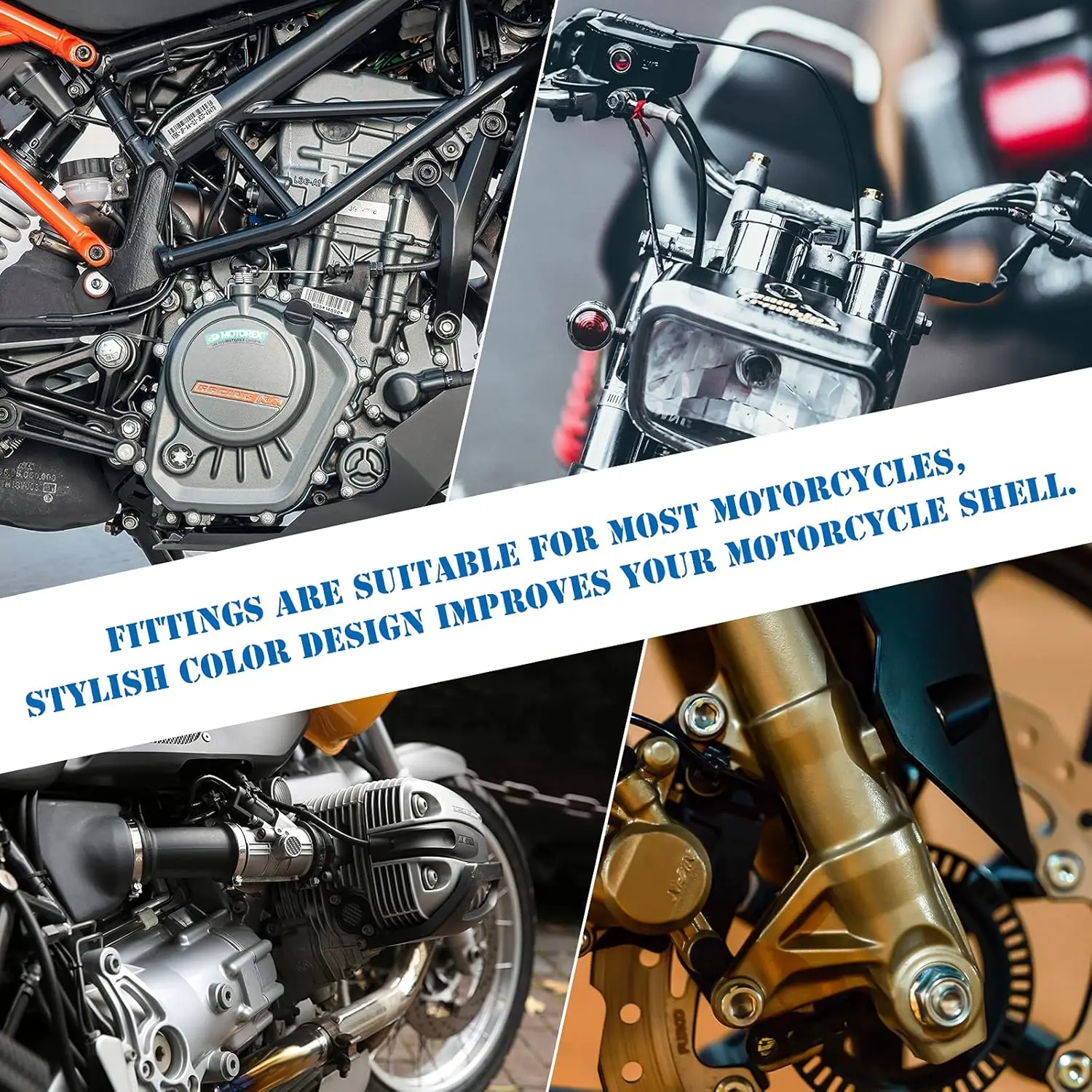 Motorcycle Windscreen Screws Colorful Fasteners Fairing Bolts Nut Clips Kit for Kawasak Suzuki Honda Ducati BMW