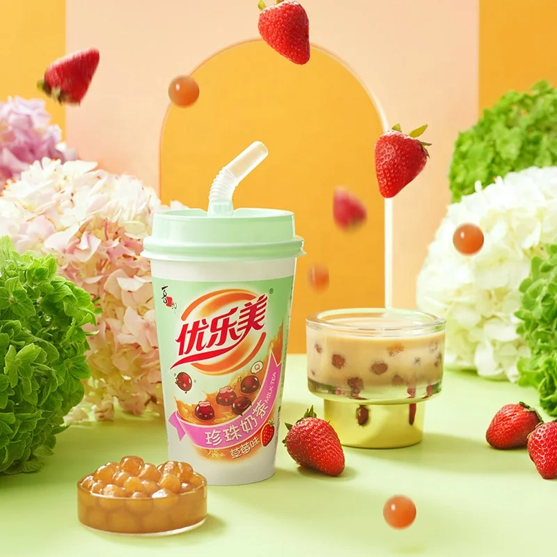 U-loveit 70 г оригинальный Таро клубника красная фасоль растворимый молочный чай порошок экзотический пузырьковый чайный напиток