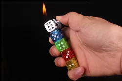 Wholesale butane gas creative lighters personality mini tiny tricky funny cigarette lighter promotion Dice lighters