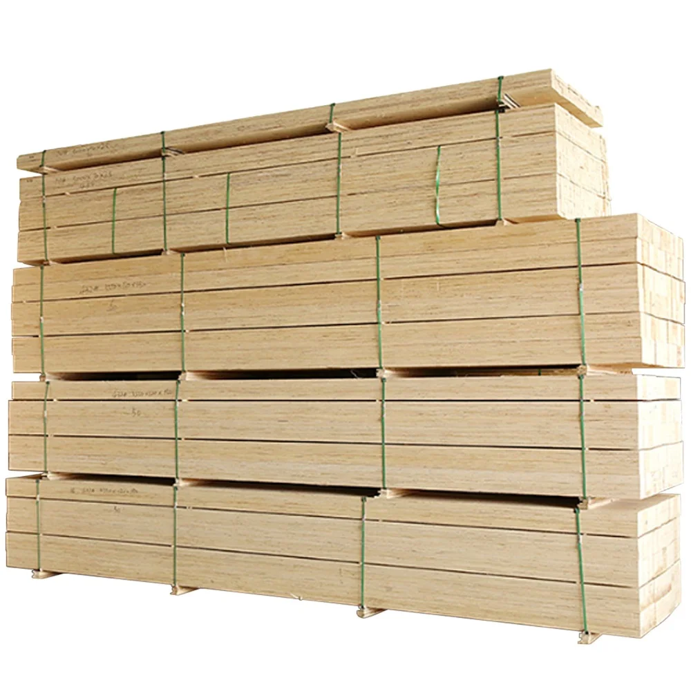 LVL lumber beam for Roof Construction Wooden Birch Poplar LVL Timber