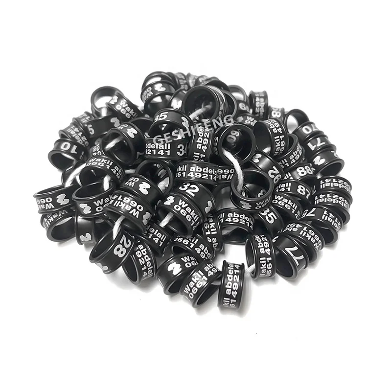 Good Quality Silicone Resin  Molds Belgium Name And Number Cockatiel Pigeon Leg Band Parrot Ring Foot