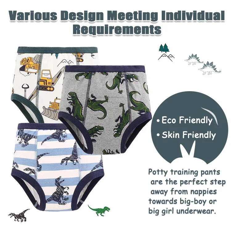 Natucare BSCI Toilet Cotton Training Pants Kids Cloth Diaper Training Pants Anti-Leak Washable Reusable