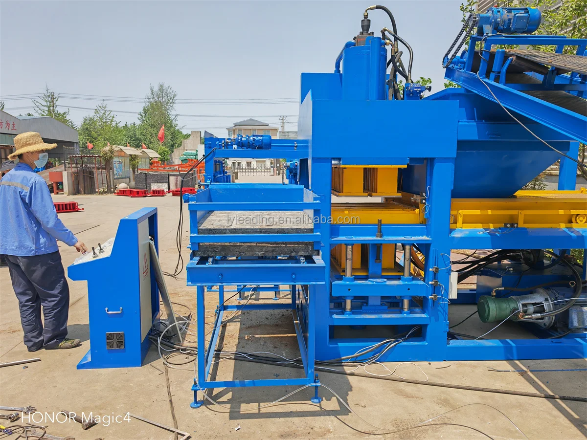 HBY10-10 Full automatic cement clay brick making machines Hydraulic Earth Mud Clay Interlocking brick making machine price