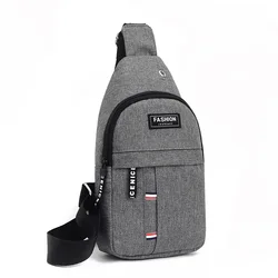 Hot sale Antitheft Earphone Hole Waterproof Pvc Sport Shoulder Sling Crossbody Custom Men Chest Pack Bag Men Sling Bag