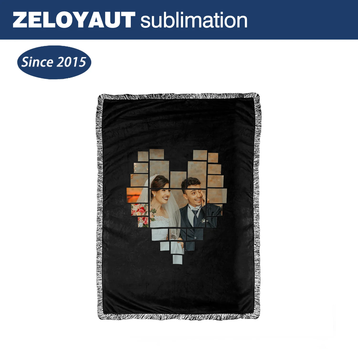 USA warehouse Sublimation blanks blanket Heart shape Short plush Custom throw blanket sublimation blankets for home decor