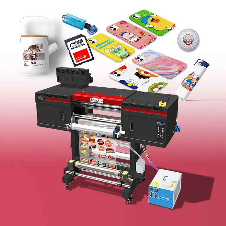 Hot Sale 60cm 30cm  Roll to Roll Dtf UV Printer Ab Film with Laminator All in One UV Printer