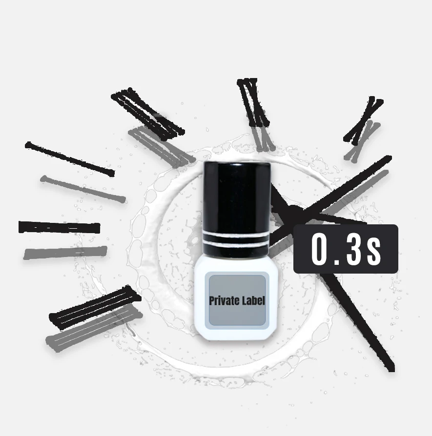 Custom Logo 8-9 Weeks Long Lasting Lash Glue 0.3 Second Fast Drying Eyelash Extension Glue Adhesive
