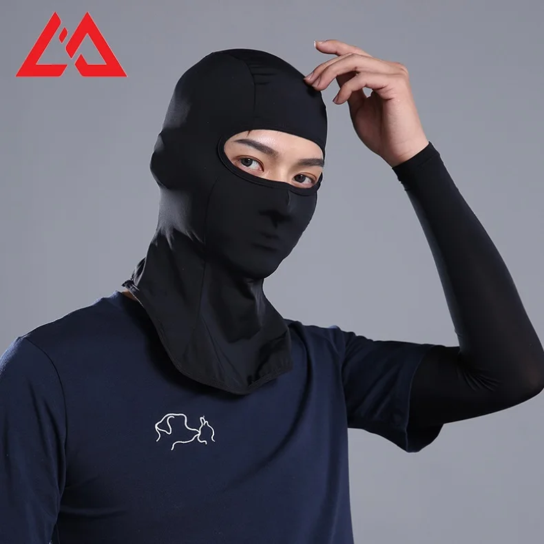 Summer Cycling Anti Uv Face Mark Quick Dry Ice Slik Lining Cooler Fabric Sport Mask