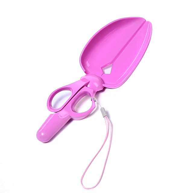 Plastic Pet Pooper Scooper Scissor Shaped Dog Pooper Picker