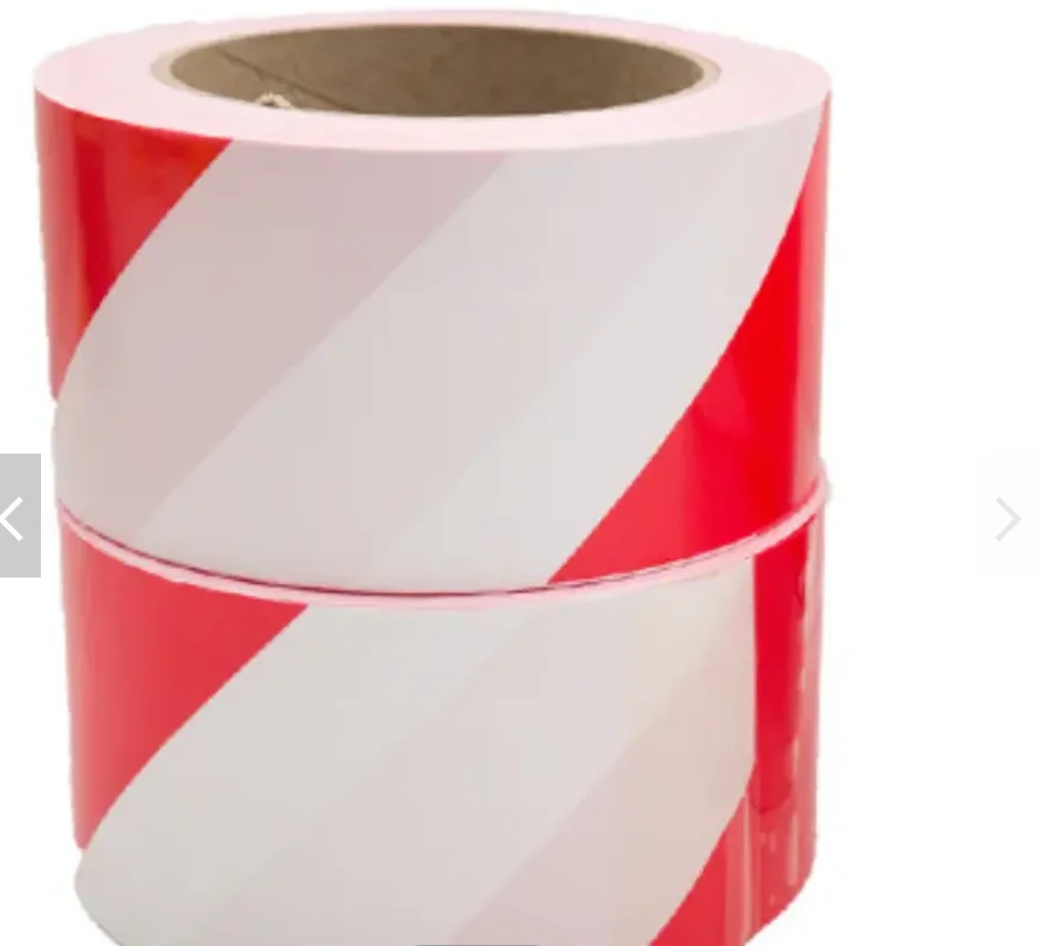 Red And White Printed Plastic Non-Adhesive Marking Warning PE Barrier Tape