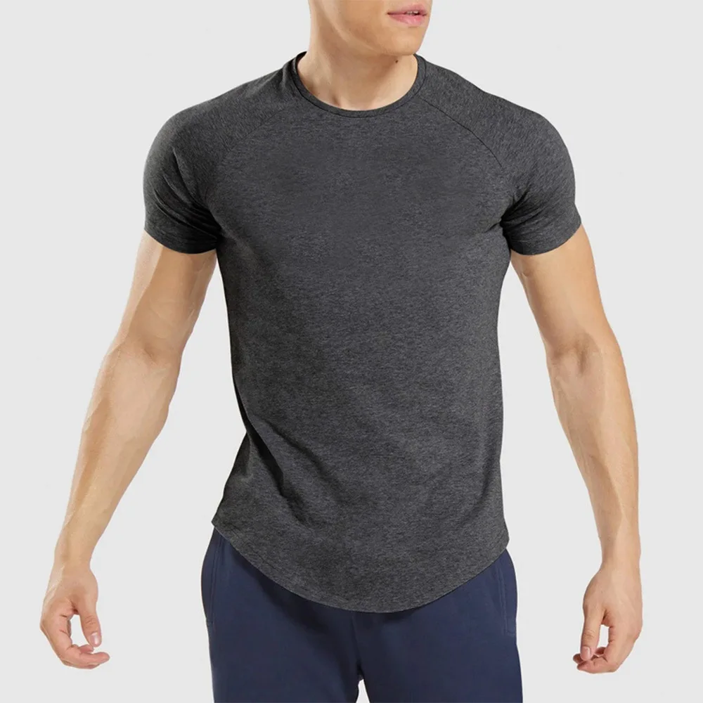
Drop ship Wholesale Custom printing 100% cotton men Slim blank t shirt plain round neck t-shirt 