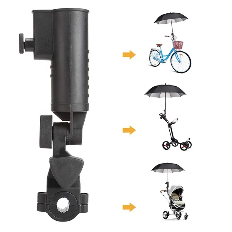 Golf Umbrella Holder For Buggy Cart Baby Pram Wheelchair Umbrella Holder Universal Bicycle Easy Install Stand