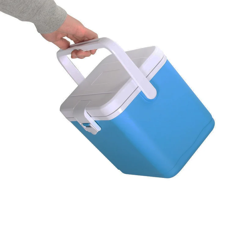 
4.5L Portable Picnic Beer Can Ice Cooling Box Plastic Mini non-Medical Cooler Box with Shoulder Strap 