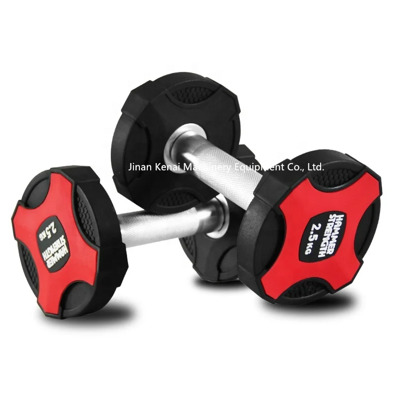 gym fitness equipment PU dumbbell commercial for professional bodybuilding