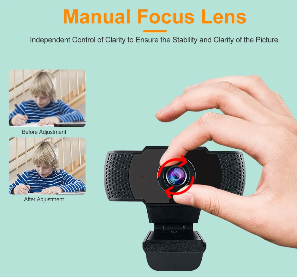  Full HD USB 2.0 interface plug play Computer web Camera Network Live Meeting Online Class Discussion 1080p Video