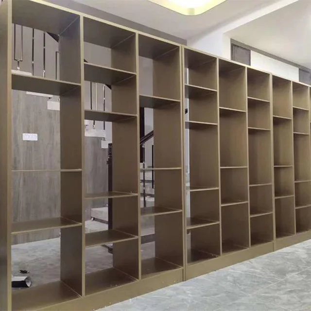 Living room stainless steel display cabinet corner drop furniture and objects display cabinet