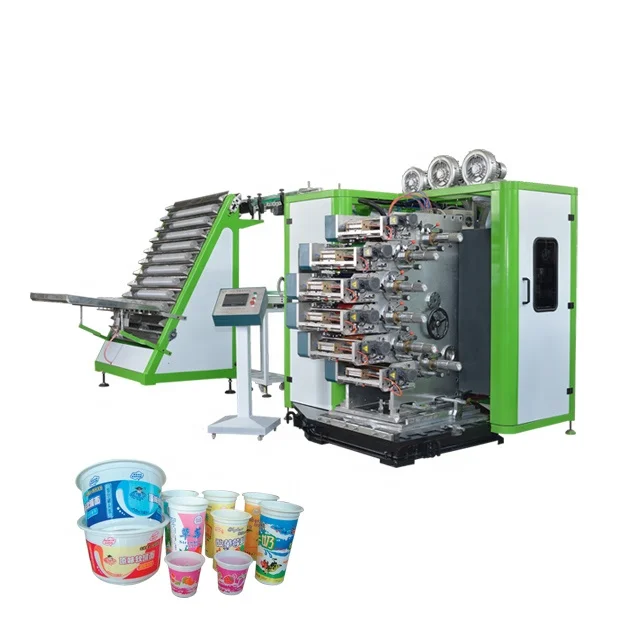 2024 OEM Customized 9 Color Plastic Ice Cream Cup Photo Offset Printing Machine 9 Colour Plastic Cups Printing Machine 9 Colors