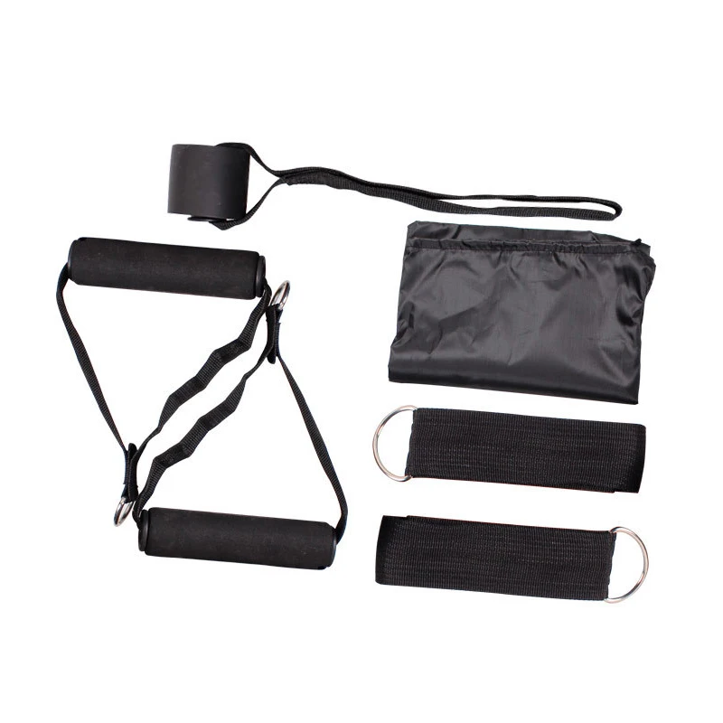 Multi-sizes Bodybuilding Elastic Exercise Long Anti-snap Resistance Bands Workout Gym Pull Up Rope With Handle For Legs And Butt