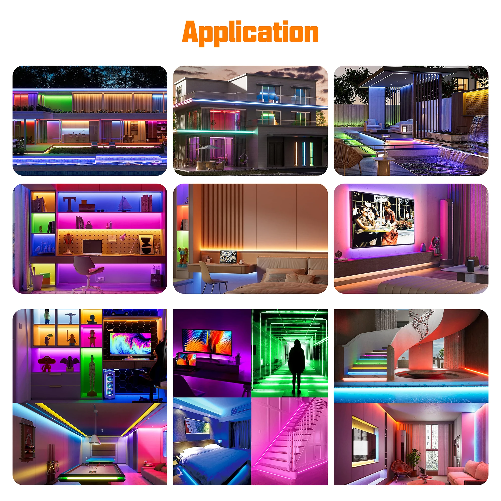 High Brightness Flexibility Rgb Cob Led Strip Light 10-14W 576Leds/M Flexible 12V 24V Rgb 8mm 10mm Cob Led Strip