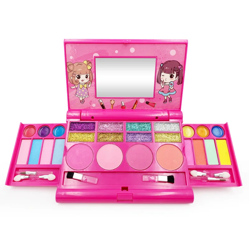 Рождественский подарок M035, готовый к отправке, ролевые игрушки для макияжа, косметический набор для девочек, макияж для детей и малышей