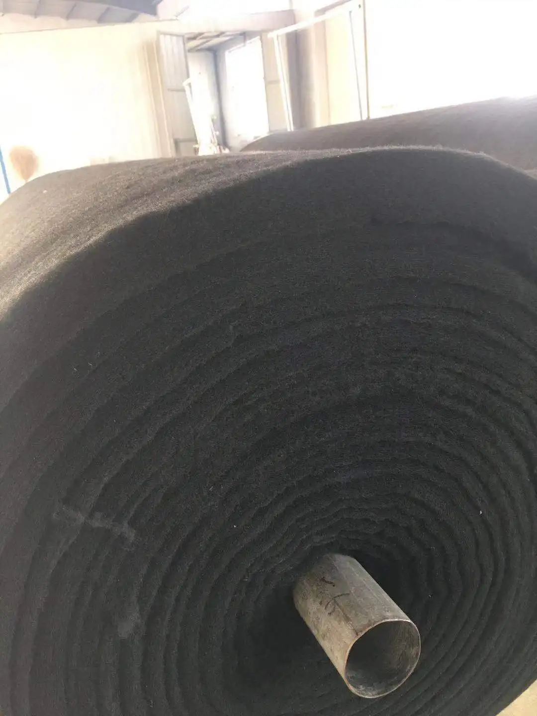 customized needle-punched carbon felt high temperature resistant with aluminum Renewable and environmentally for PPE