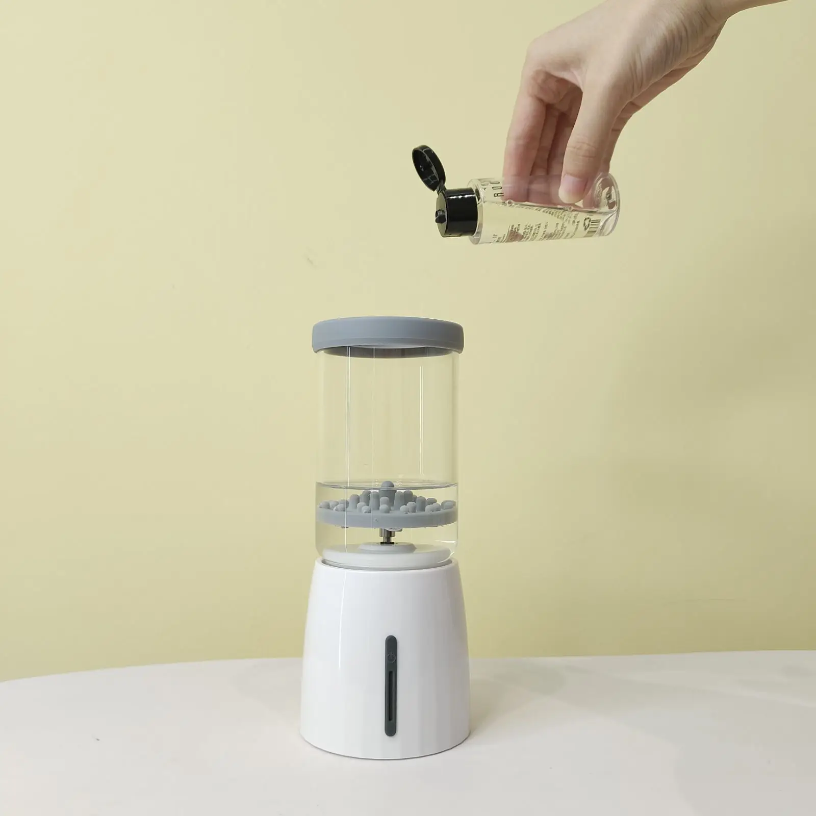 Custom private label  automatic usb ultrasonic strong cleaning electric makeup brush sponge egg powder cleaner machine