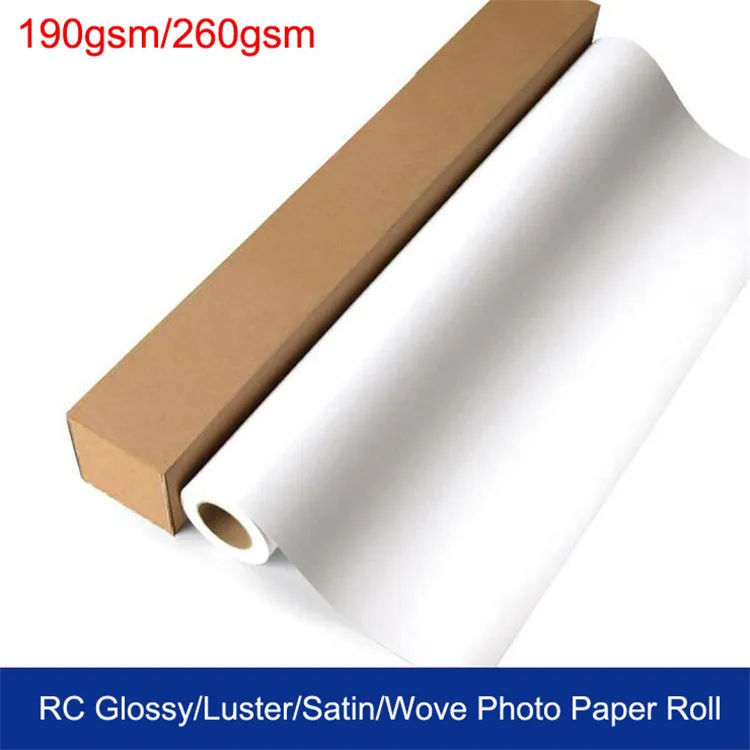 Глянцевая фотобумага формата a4, рулоны сатиновой фотобумаги для струйной печати, 5/6/8/10/12/24/36/12 дюймов, с дистанционным управлением