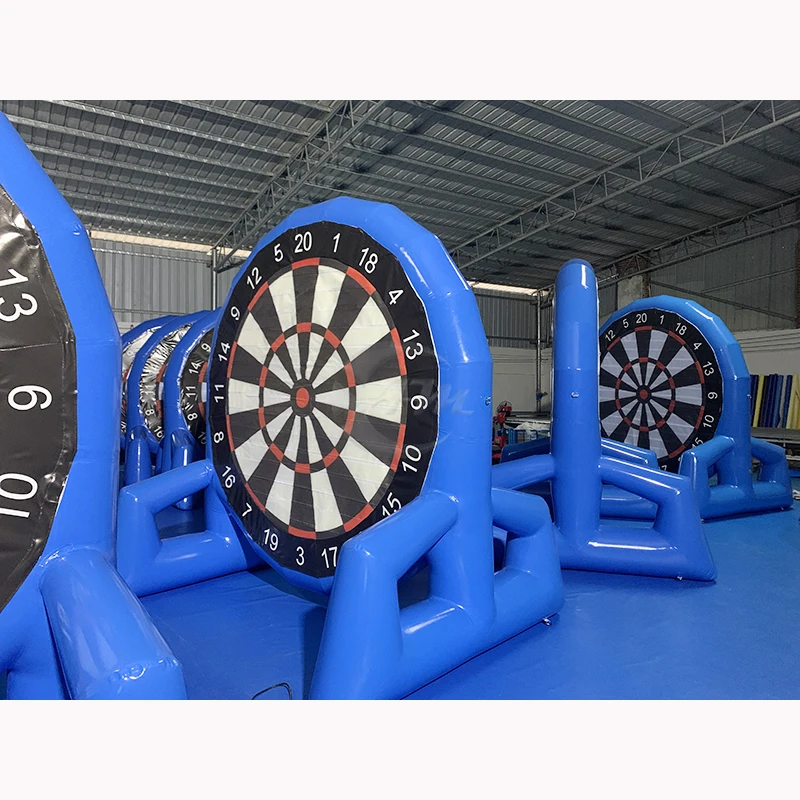 Portable Inflatable Soccer Target Football Shoot Inflatable Dartboard Kid Party Games For Activity