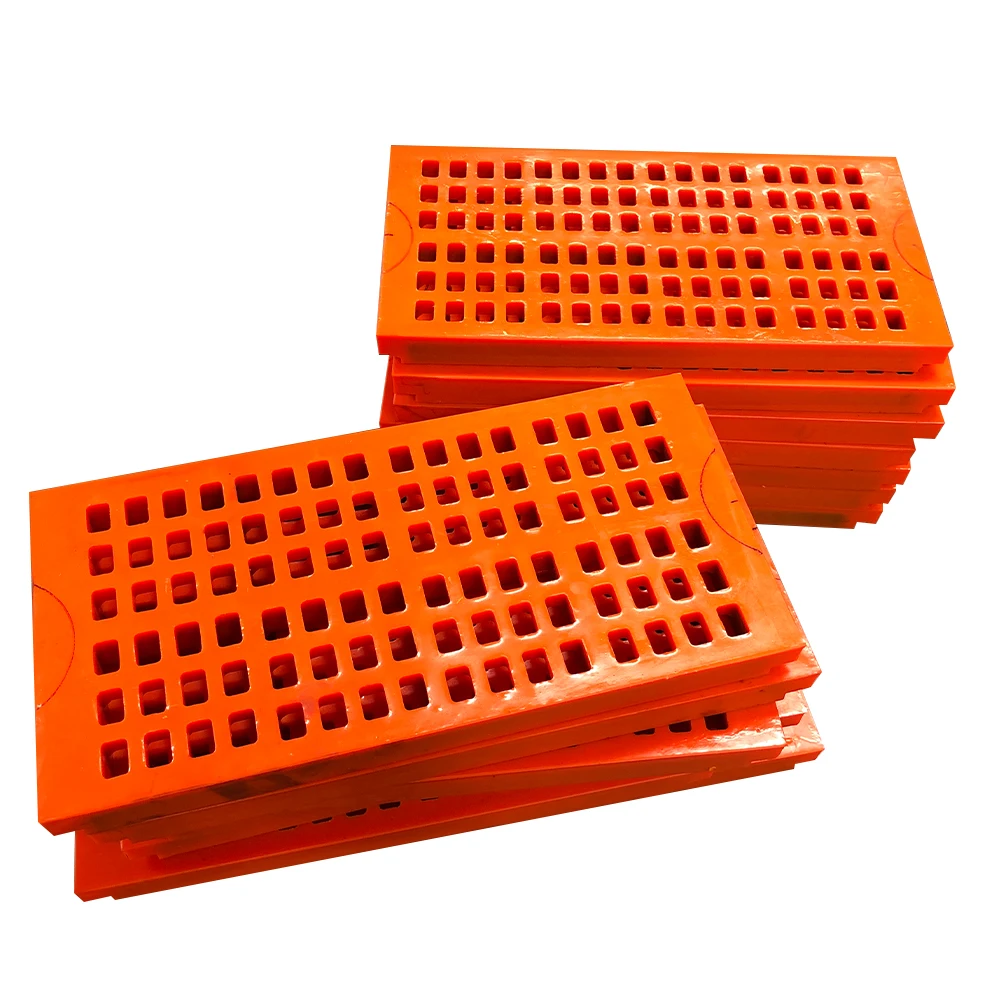 OEM moulded wear resistant PU screen panel polyurethane screen mesh for mining or sand gravel stone sieving