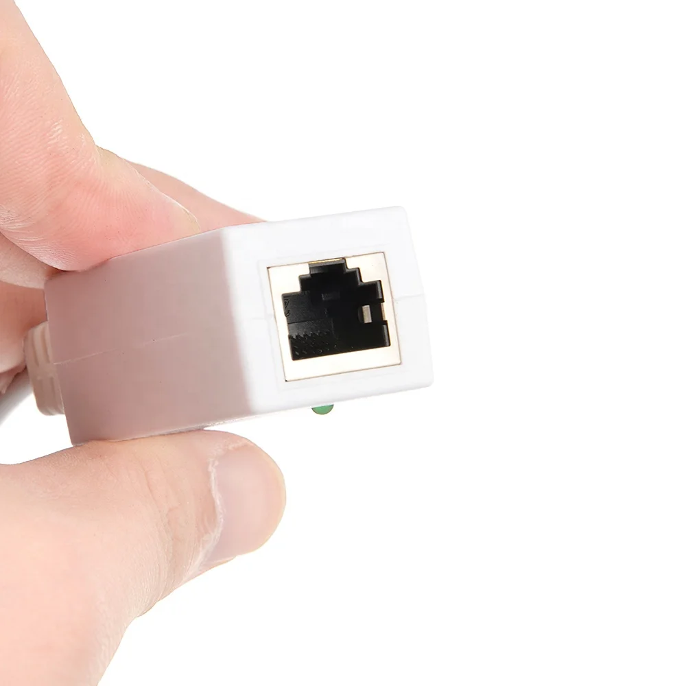 Gigabit PoE Injector cable use as poe splitter / power over ethernet connector from 12V -56V for MikroTik and other PoE Products