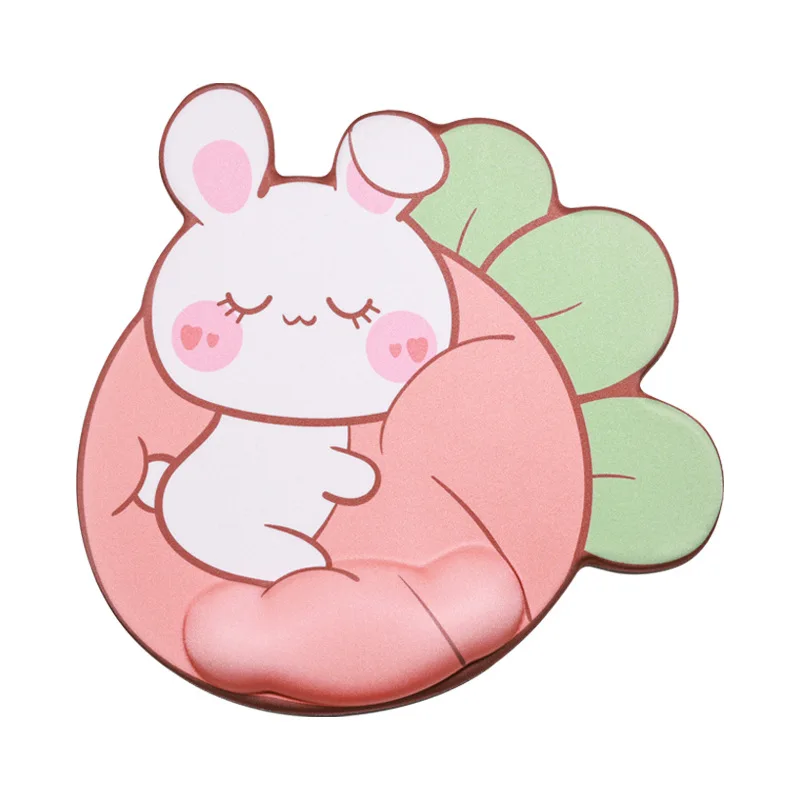 Wholesale Mouse pad with ergonomic wrist rest support, non-slip gel silicone anime Kawaii 3D mouse pads
