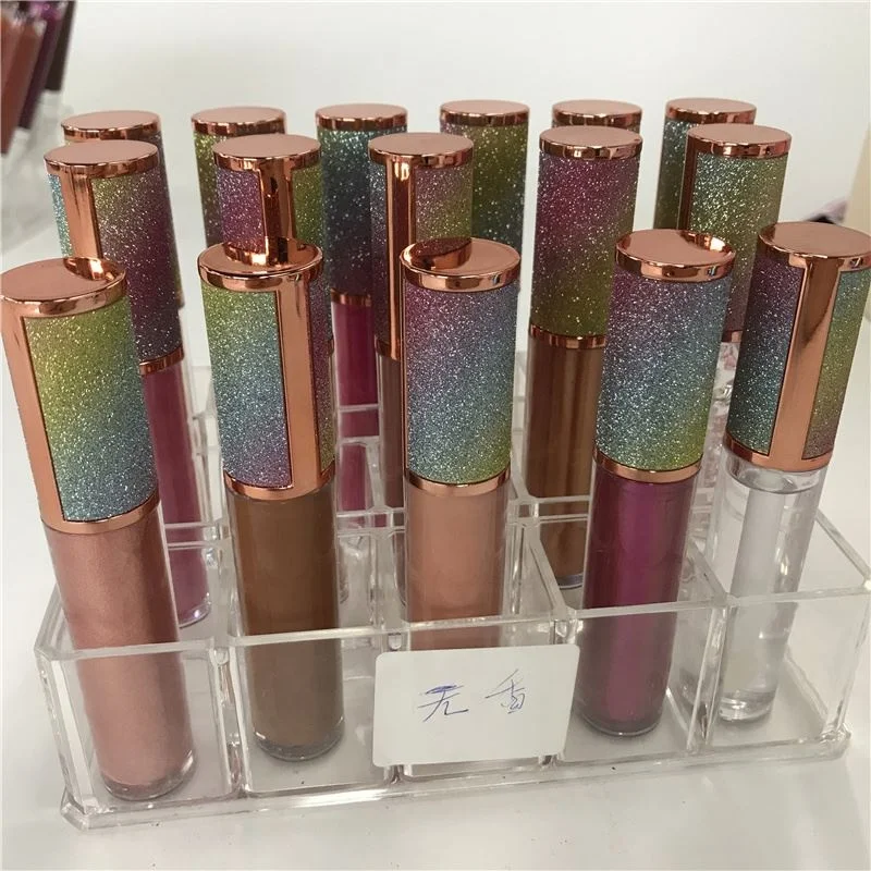 
New Arrival Tube Private Label Vegan Glitter Top Lip Gloss Printing 