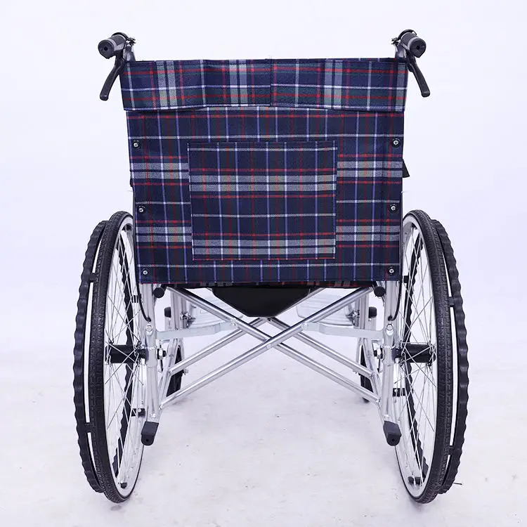 
High quality and low price folding portable lightweight wheelchair factory with toilet for disability 