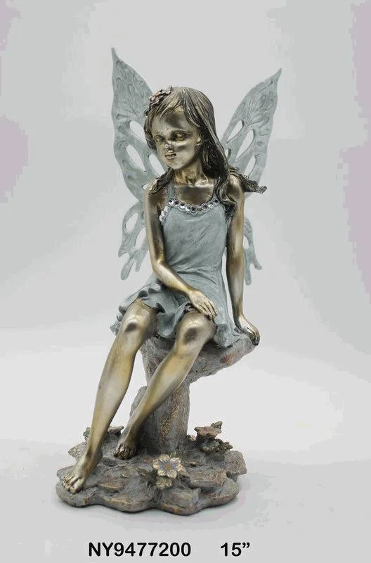 Decorative Statues of the Flower Child Lunlun Resin Creations Birthday Gifts Give Girls