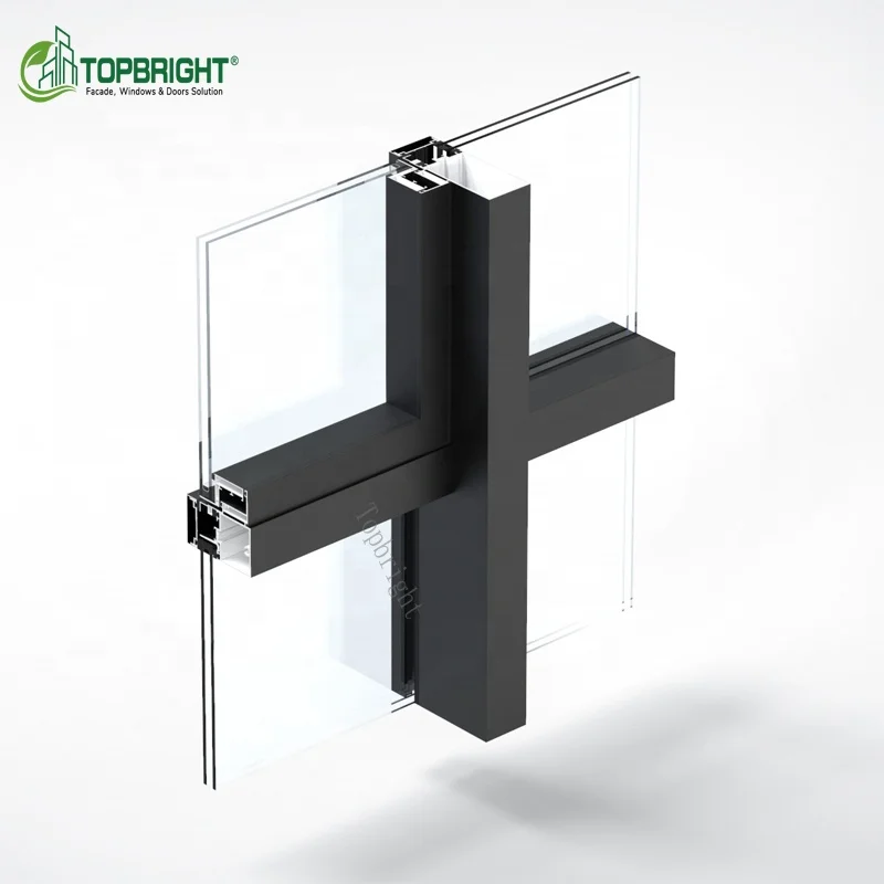 High-end Skyscrapers Full-Frame Glass Facades Panel Durability Building Glass Curtain Wall