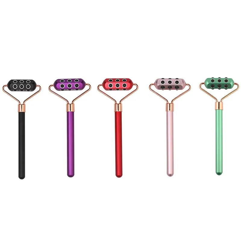 Facial Massage Roller Double Heads Germanium Stones Germanium Face Roller Massager