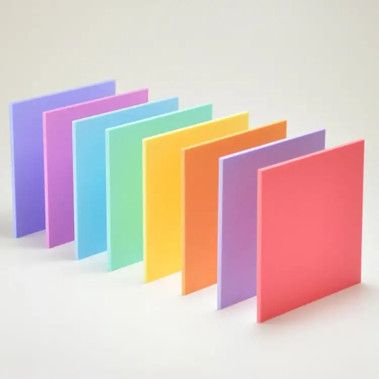 Pastel acrylic blanks coral candy rainbow colour sublimation plexiglass for laser cutting