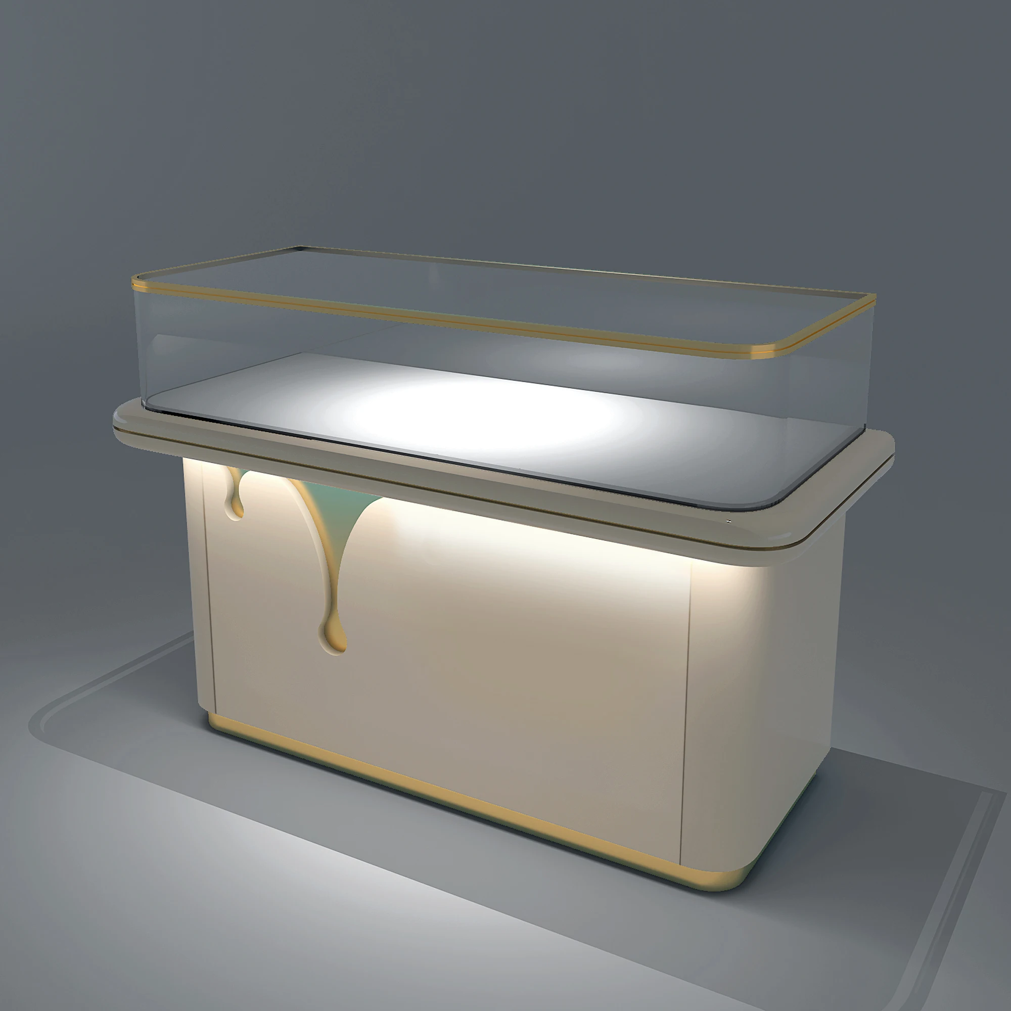 Support custom jewelry display cabinet jewelry showcase Glass luxurious exhibition stand for jewelry trinkets