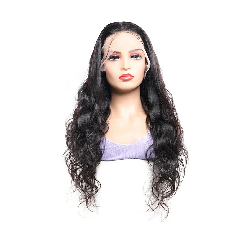 Wholesale Wig Transparent HD 13*4 Glueless Lace Front Wig 100% Real Human Hair Curly Wigs Body Wave Natural Thick