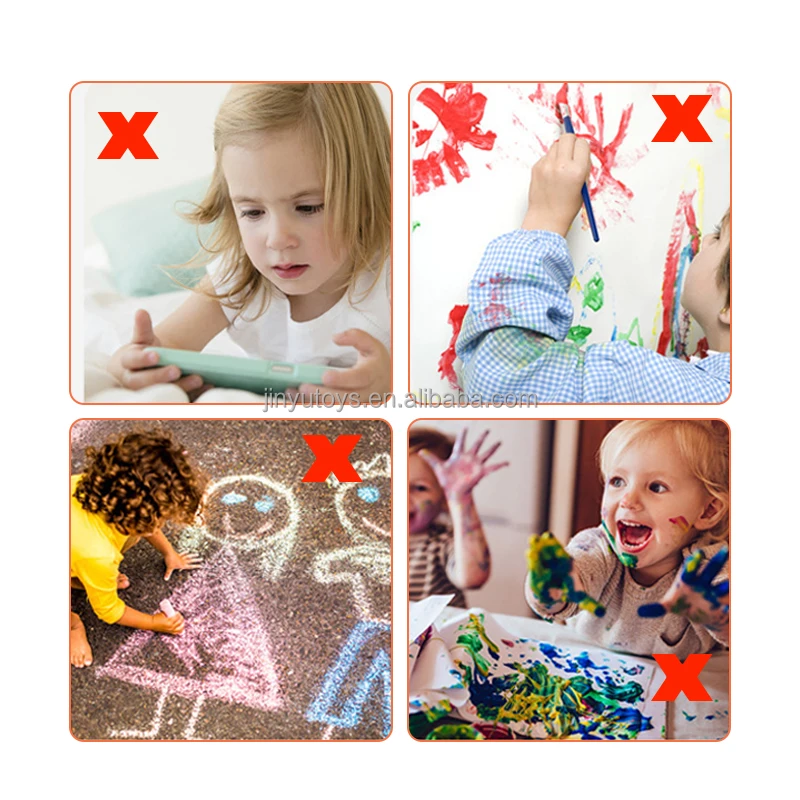 Kids Magnetic Chalk Painting Stand Easel Painting Toys for Toddler Birthday Holiday Gift Double Sided Drawing Doodle Board Set