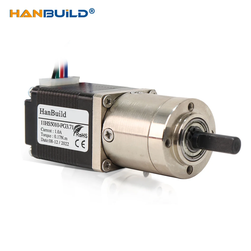 HanBuild Mini Motor 11HS5010-PG Reduction Ratio14-1 19-1 27-1 Planetary Gearbox Motor 0.17N.M for CNC NEMA11 Gear Stepper Motor