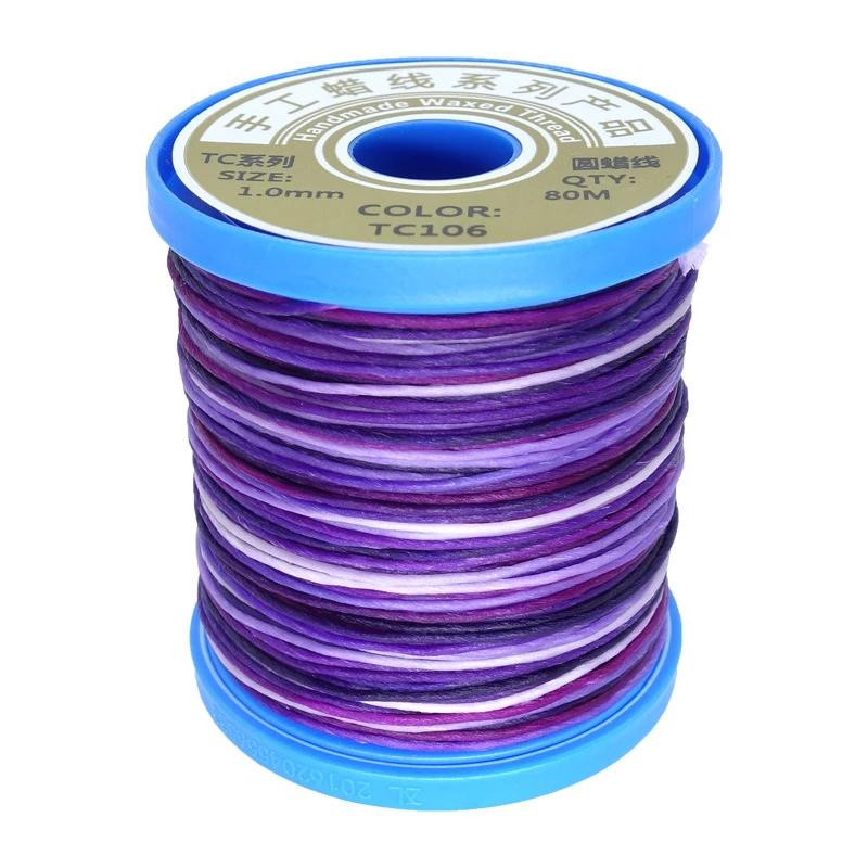 1 мм круглая вощеная нить, шнур для ручного шитья, кожаная нить, вощеная проволока для браслетов, плетеная нить, изготовление ювелирных изделий