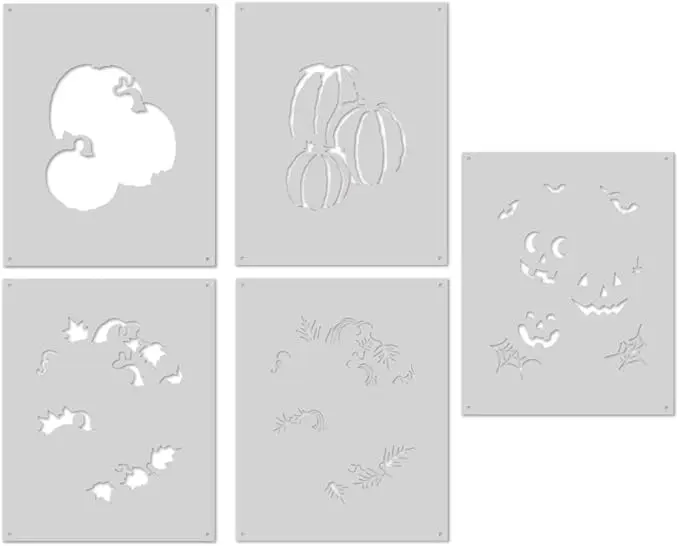 Layering Stencils DIY Craft Geometric Patterns Walls Painting Scrapbooking