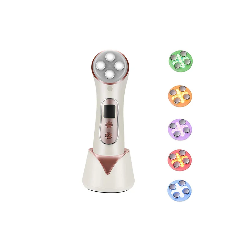 Logo Printing Led Light Therapy RF EMS Skin Care Face Light Therapy Anti Aging Face Lifting Machine