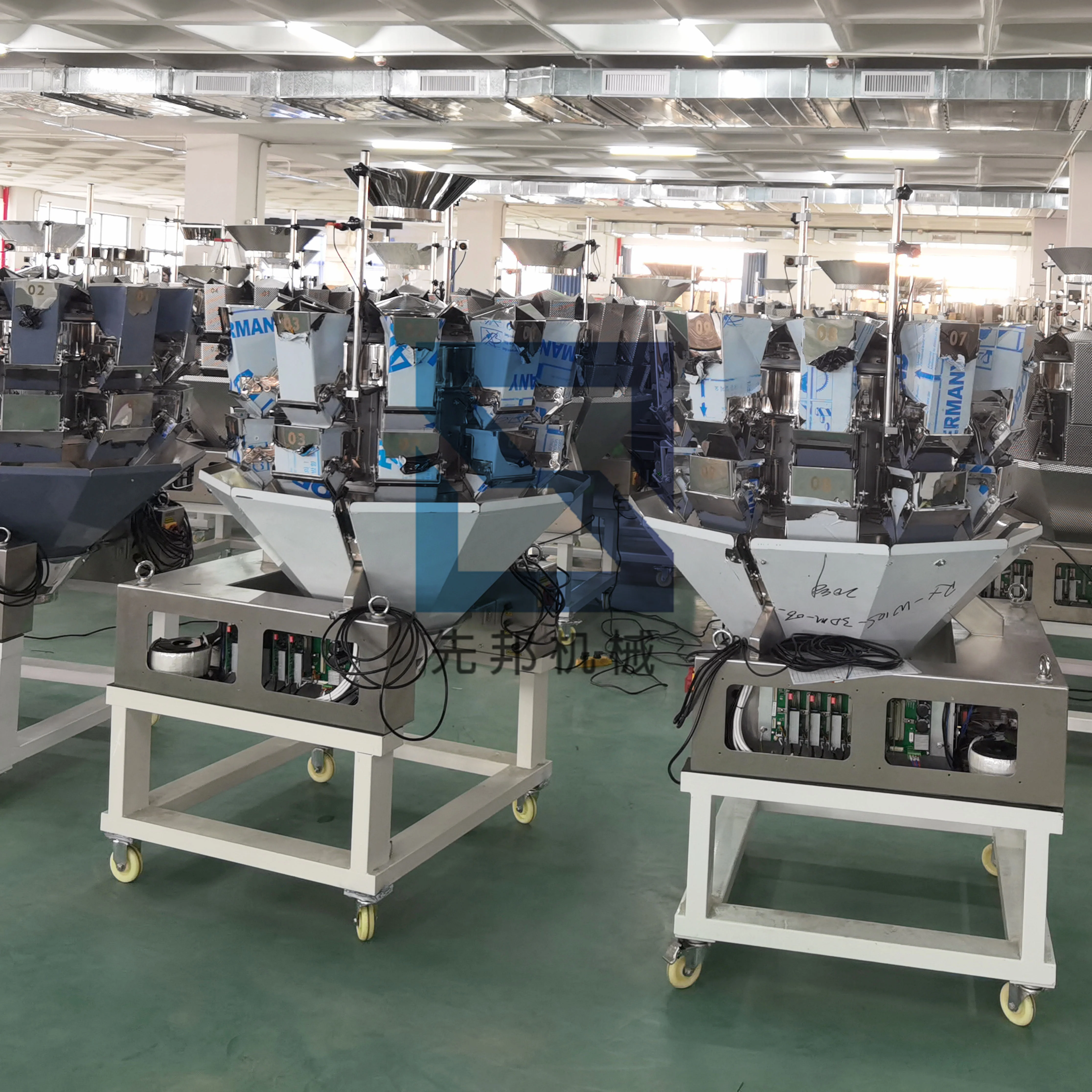 New Condition High 20/24 Head Digital Weigher Multihead Combination Dream Scales Chocolate Grain Food Processing Lines