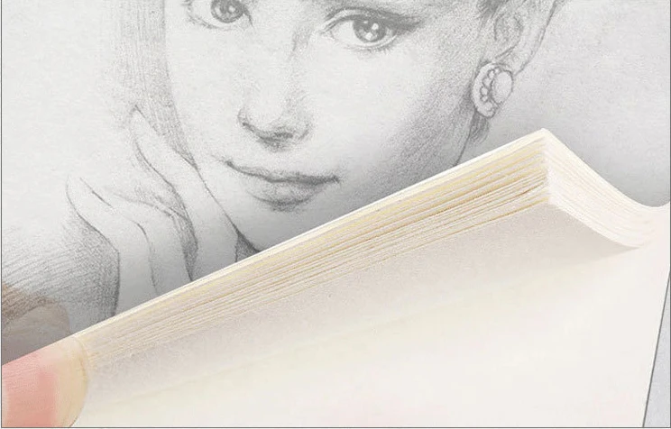 Wholesale 120gsm/150gsm natural color wood pulp sketch paper for Painting customized size