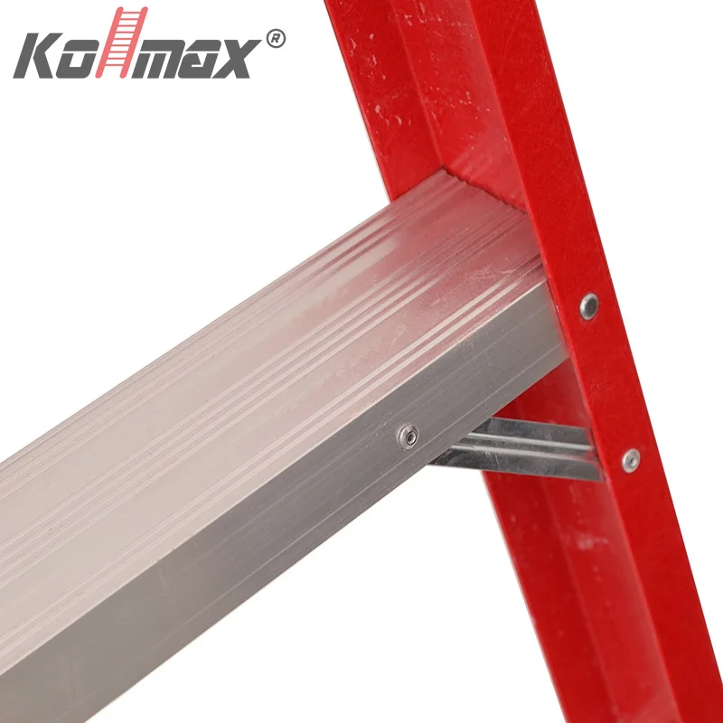 High Quality 150kg Max Load Insulated Fiberglass Step Ladders Industrial Ladders With En131